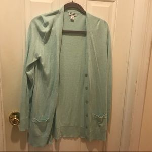 Mint green cardigan - old navy